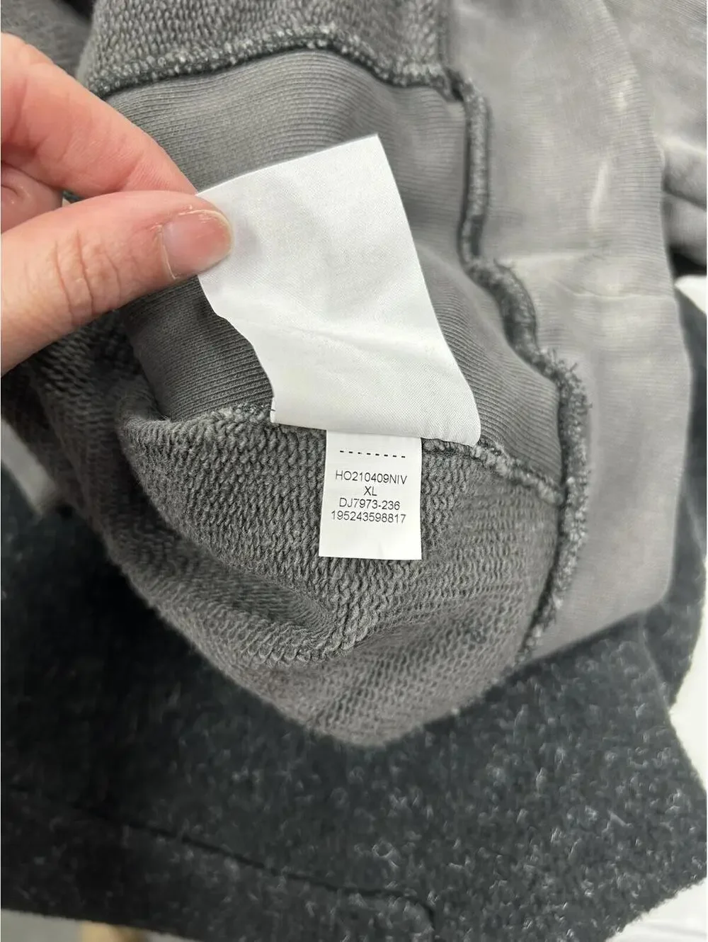 Jordan Inner City Gray Hooded Sweatshirt Hoodie